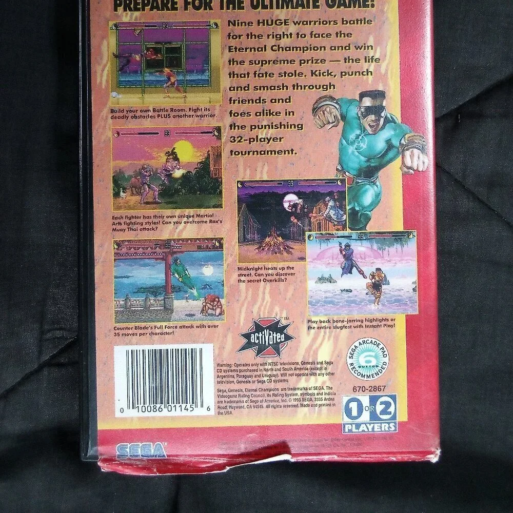 Eternal Champions Sega Genesis Game CIB